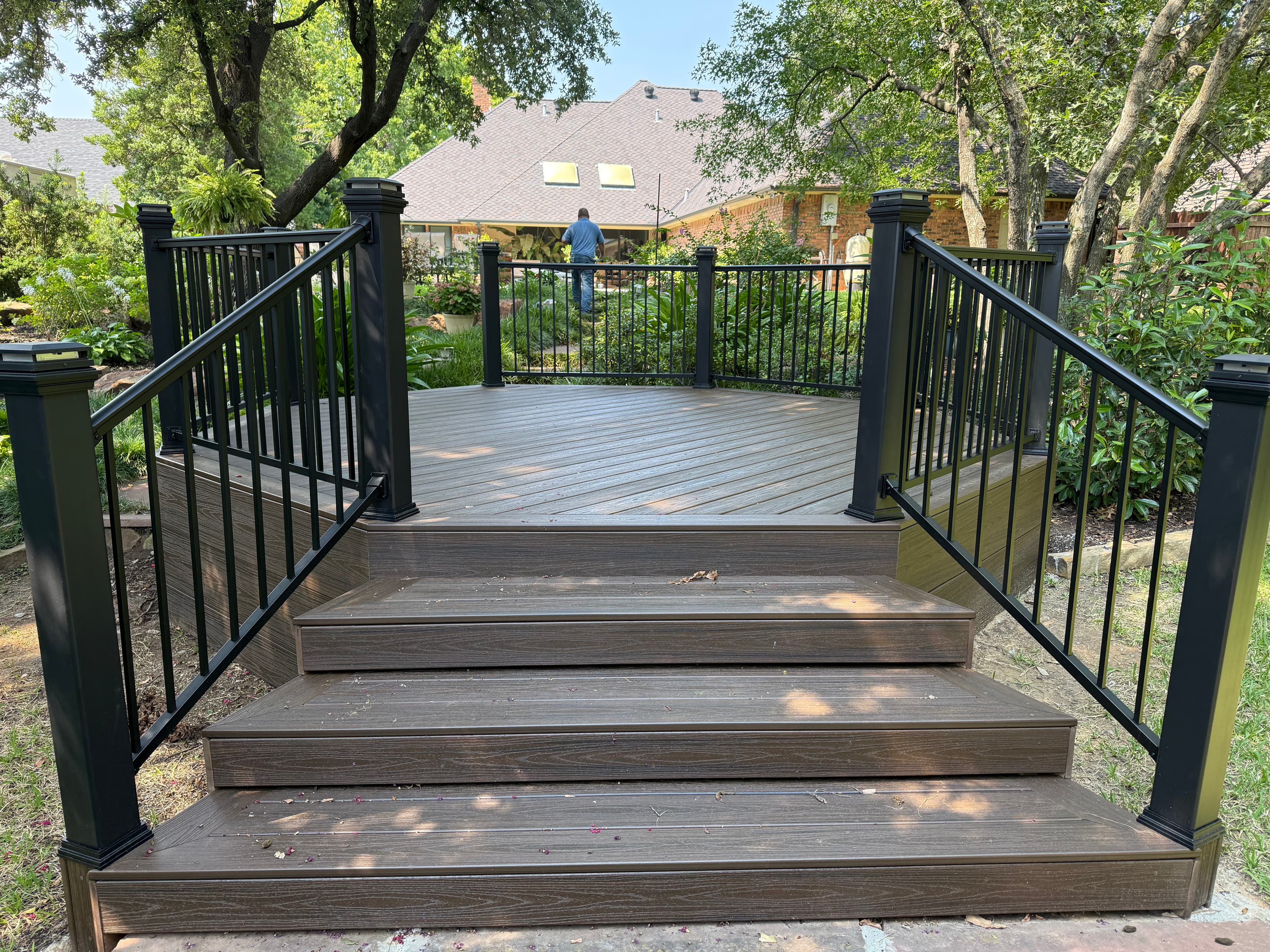 Modern Rail Deck by Titan Built Outdoors