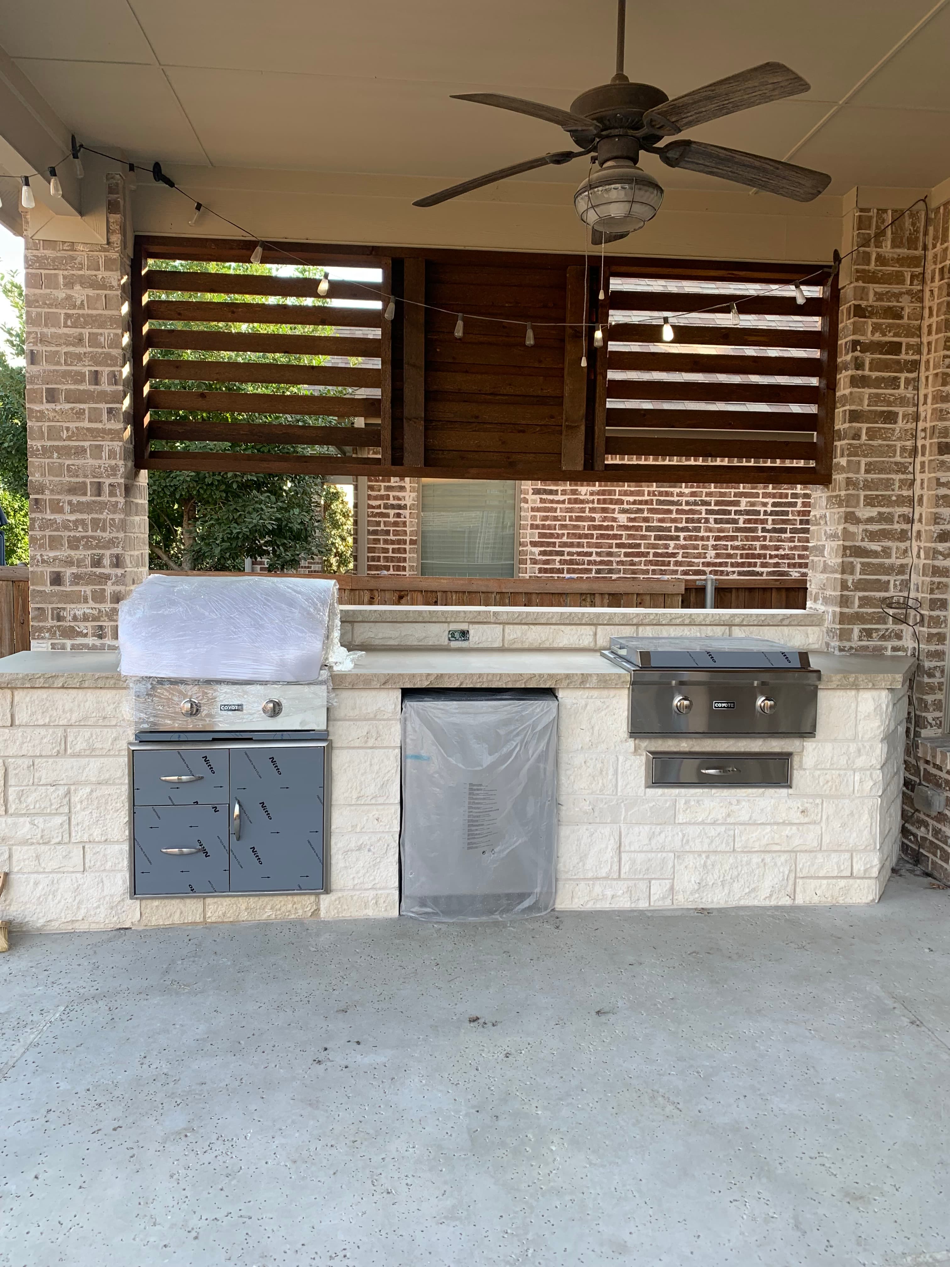 Wood Ceiling Kitchen Finish by Titan Built Outdoors