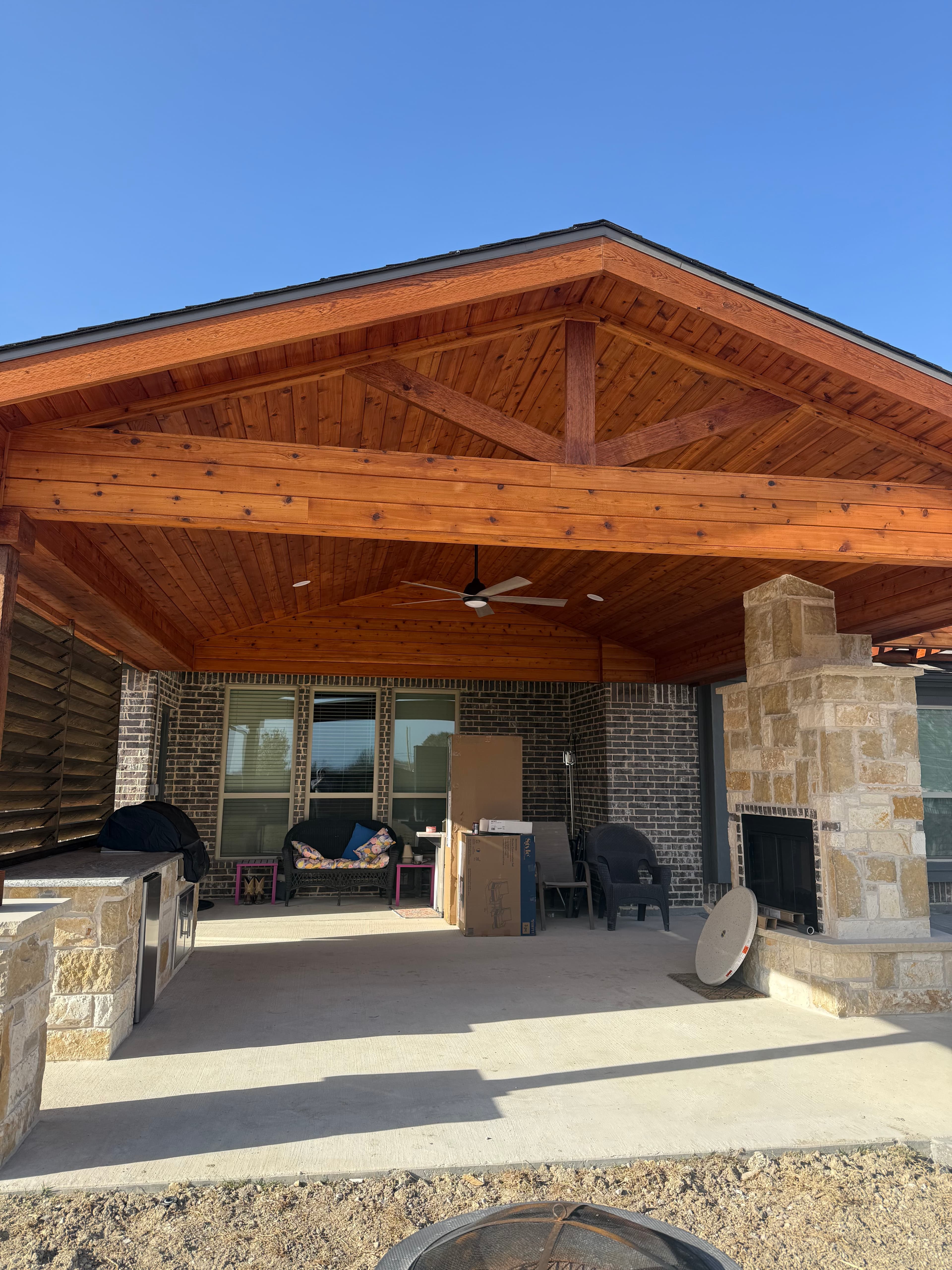 Extended Pool Patio Cover by Titan Built Outdoors