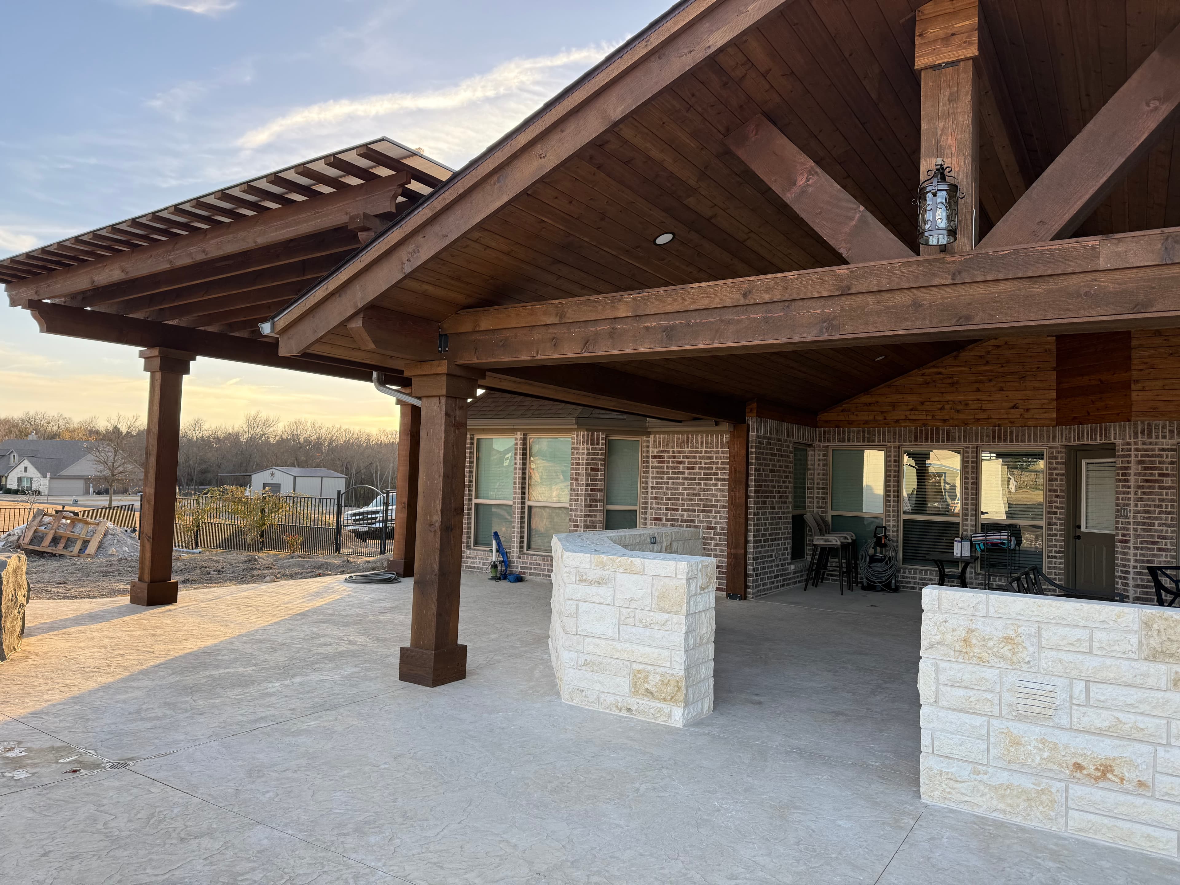 Gable Patio Cover Build by Titan Built Outdoors