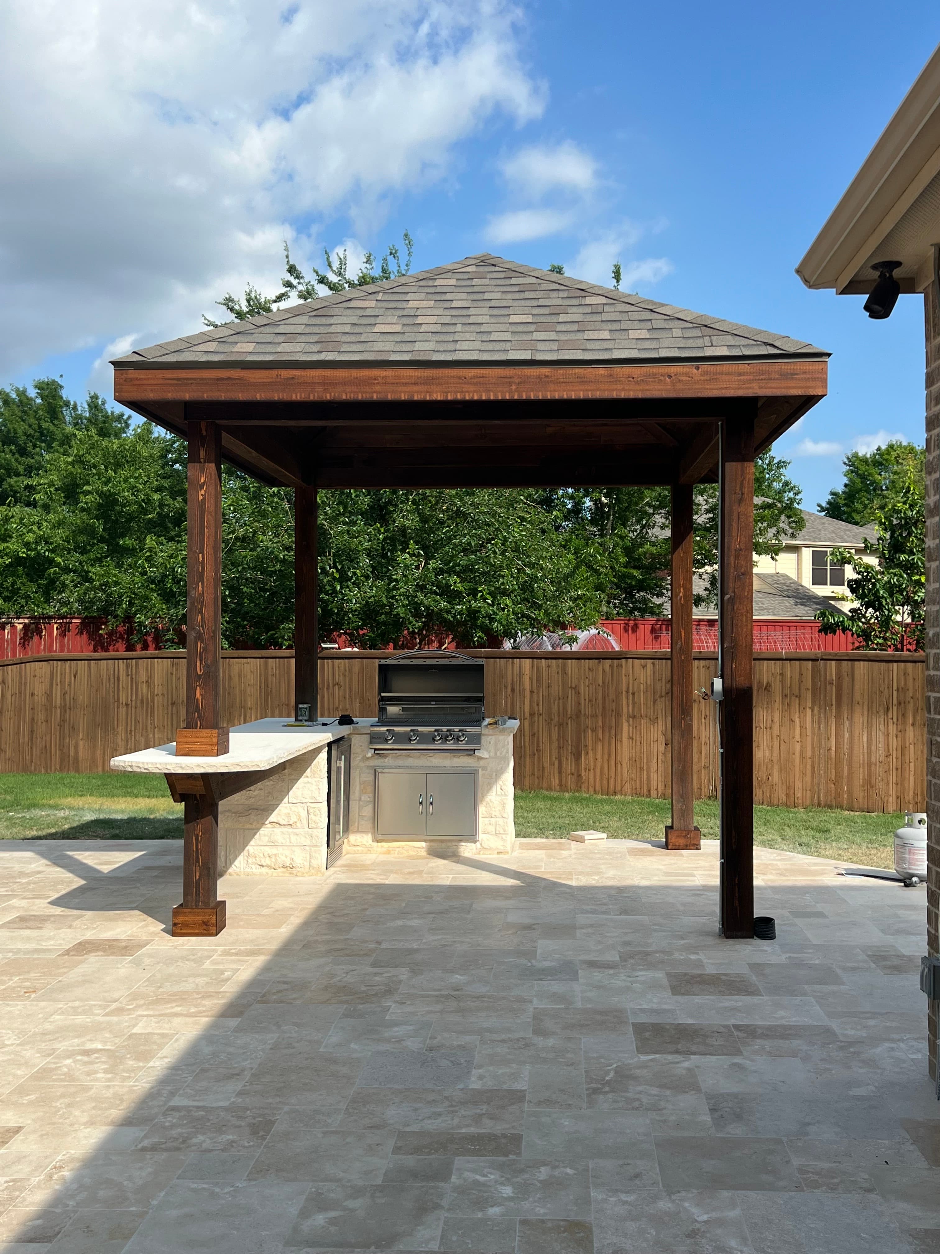 Gable Patio Cover Construction by Titan Built Outdoors