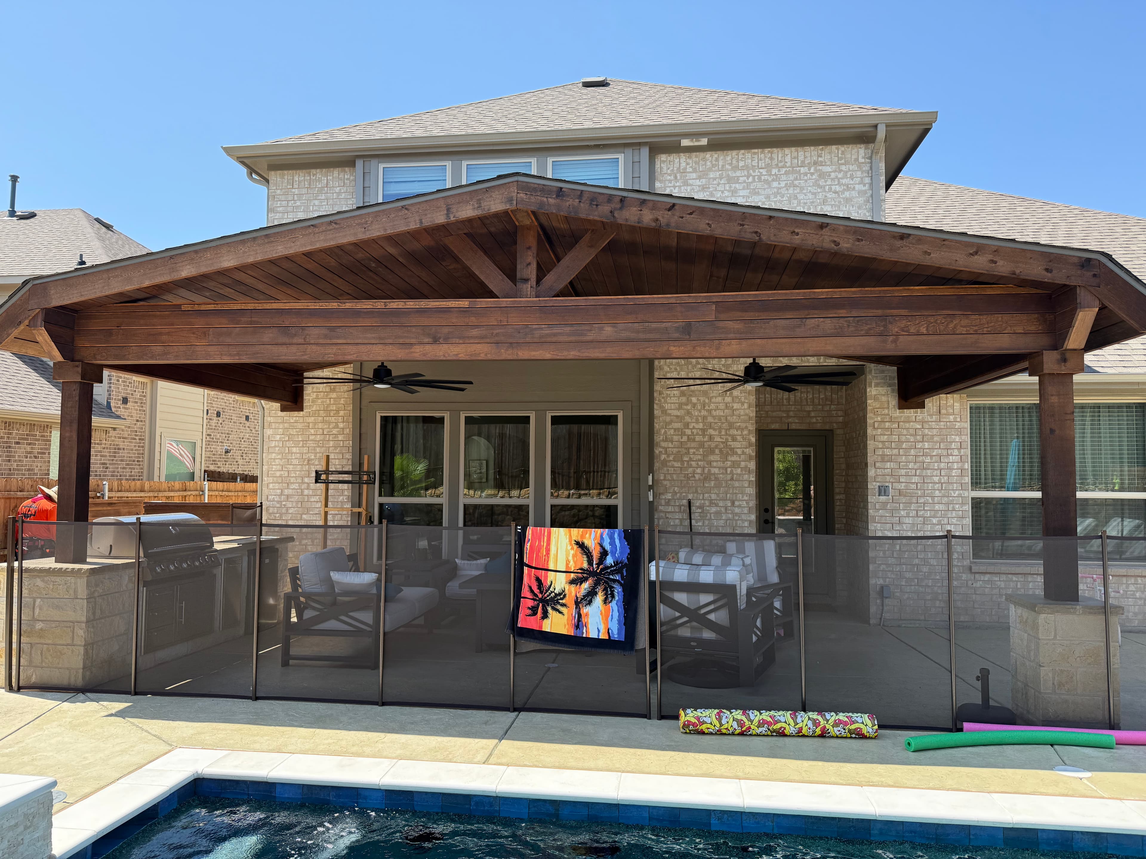 Kitchen Fan Patio Cover by Titan Built Outdoors