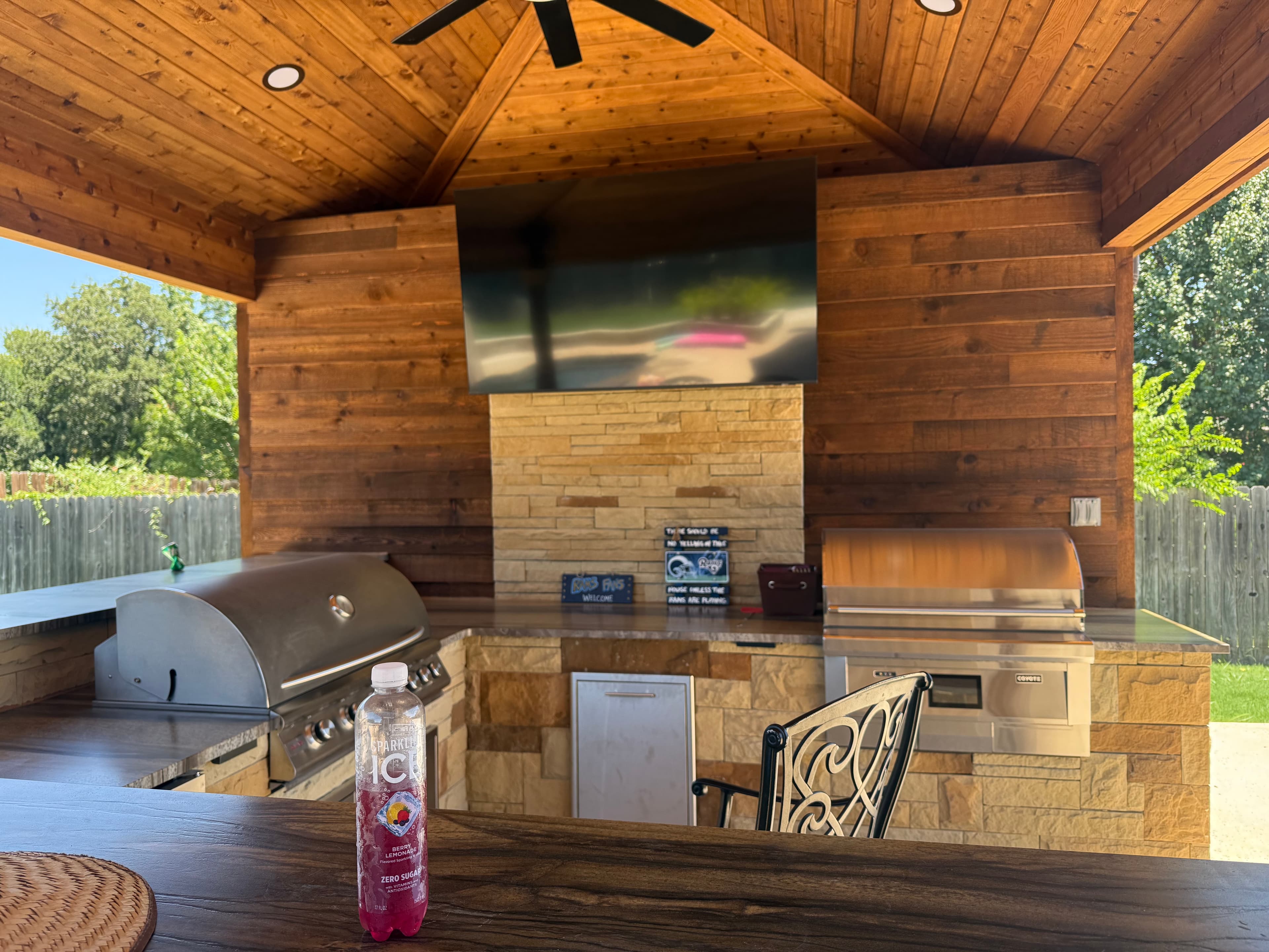 Kitchen Fan Patio Cover Two by Titan Built Outdoors